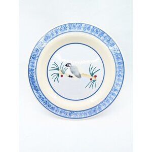 Vtg. Hartstone Chickadee & Pine Salad Dessert Decorative Plate 7.85"